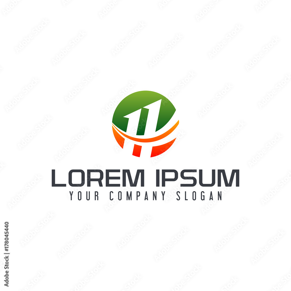 Letter H logo. circle design concept template Letter H logo. circle design concept template