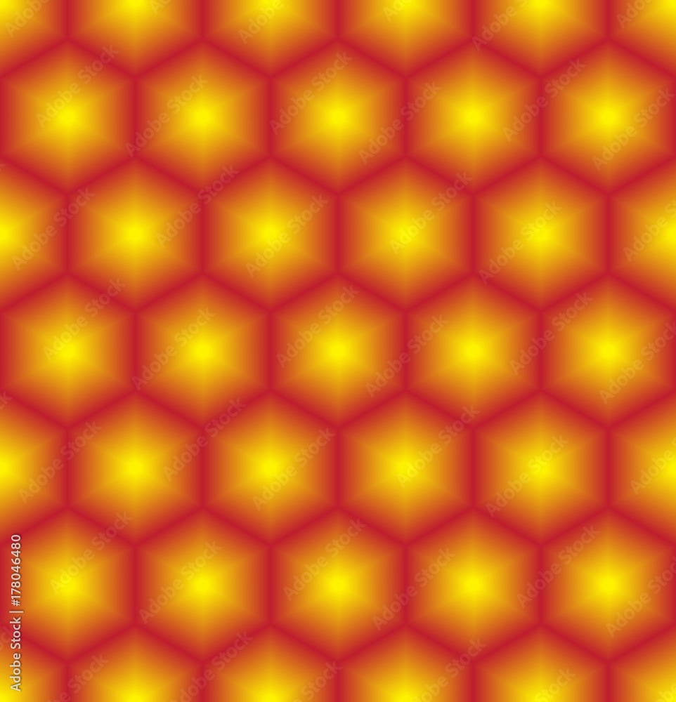 Yellow red blended geometric seamless pattern. Yellow red blended geometric seamless pattern.