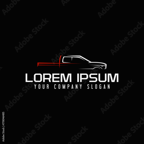 mini van auto logo design concept template
