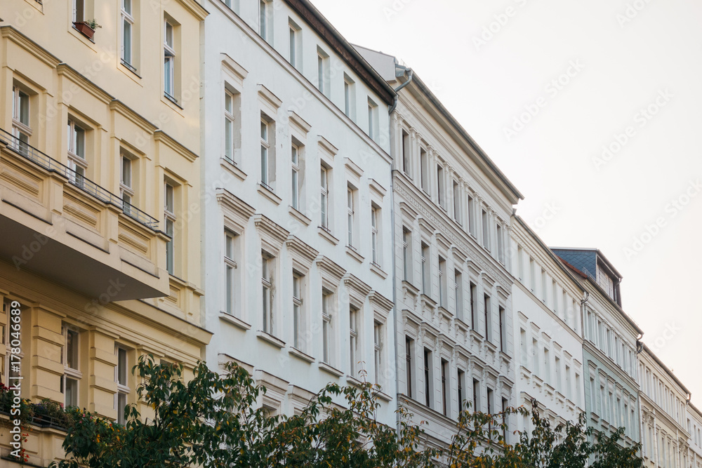 Obraz premium street with beautiful real estate houses