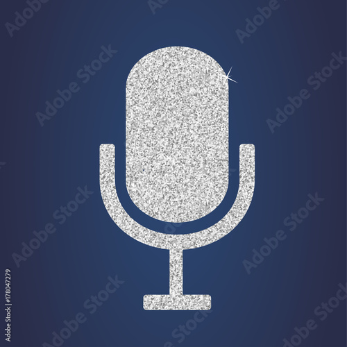 Glitzer Mikrofon