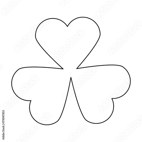 leaf clover plant icon