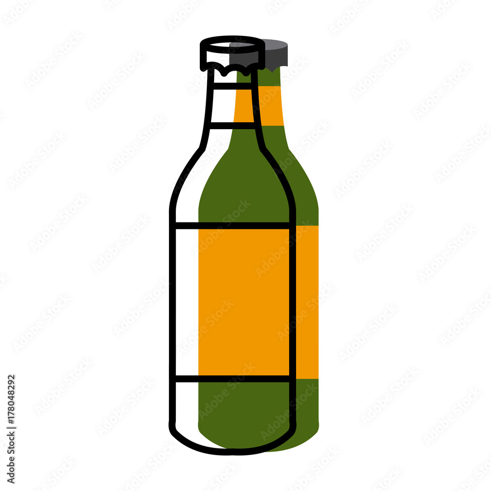 Champagne bottle isolated icon vector illustration graphic design Champagne bottle isolated icon vector illustration graphic design