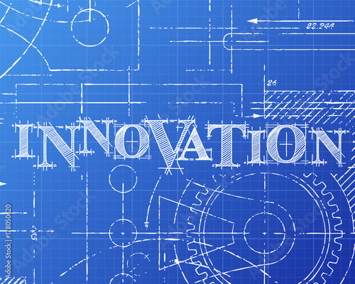 Innovation Blueprint Technical Drawing