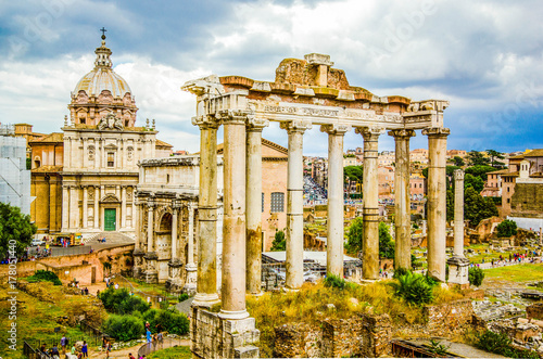 Roman Forum, Rome's historic center, Italy 