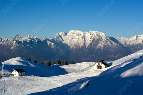 Vista sulle montagne bellunsesi,Italia photo
