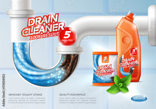 Sanitary Drain Cleaner Poster