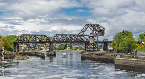 Trestle Bridge Over Salmon Bay photo