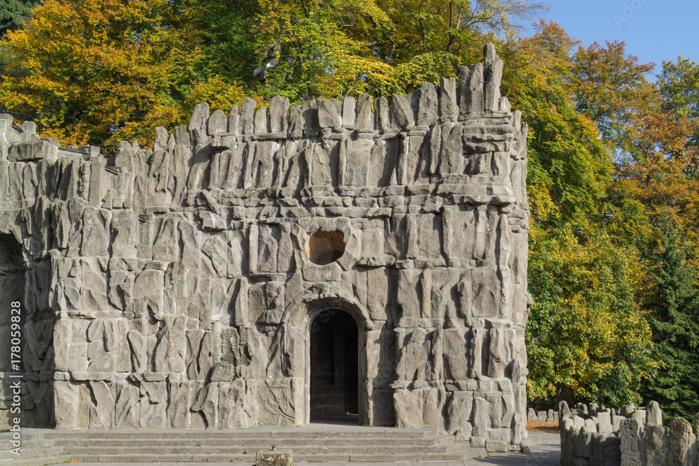 At the Hercules Monument in Kassel, Germany