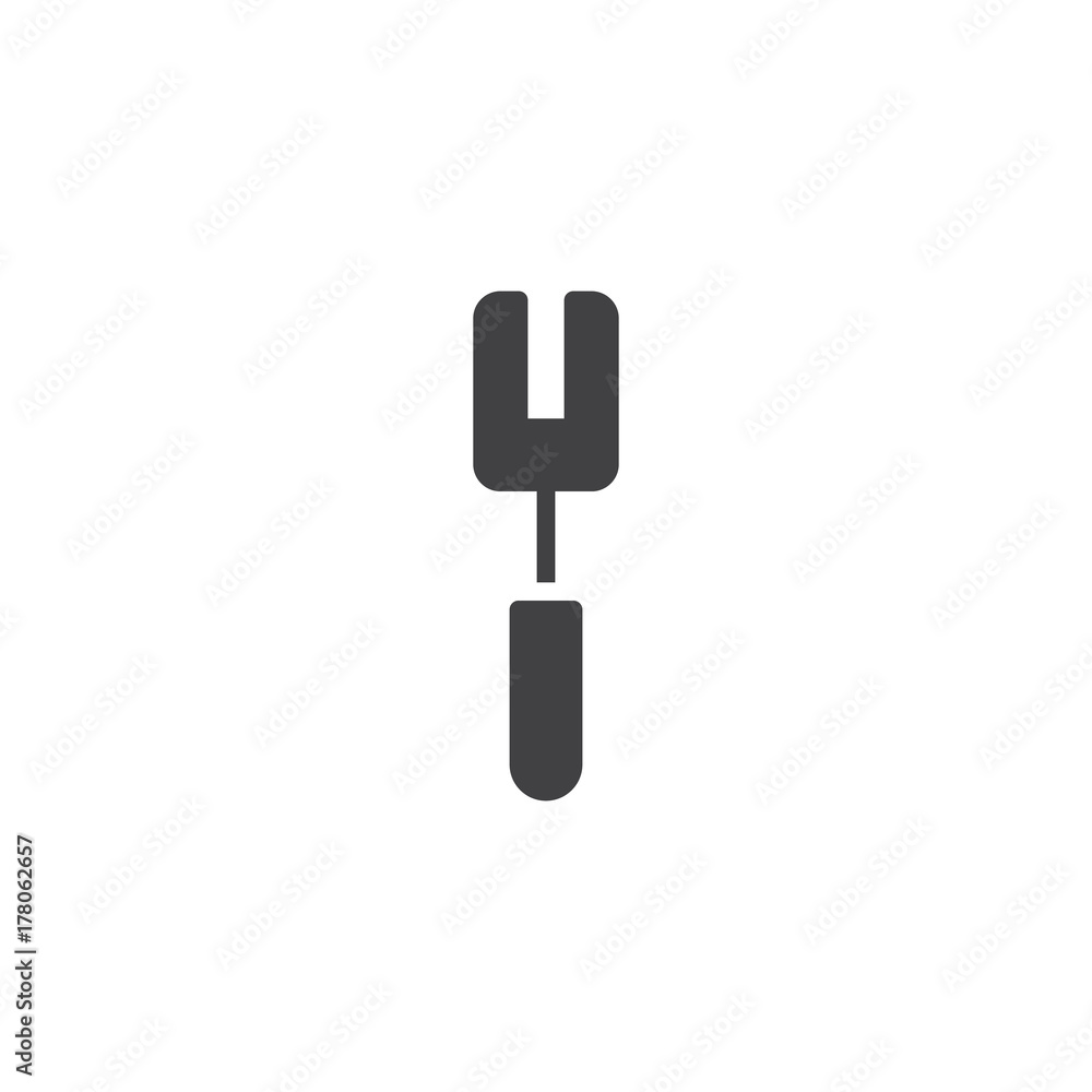 Dessert fork icon vector, filled flat sign, solid pictogram isolated on white. Symbol, logo illustration. Dessert fork icon vector, filled flat sign, solid pictogram isolated on white. Symbol, logo illustration.