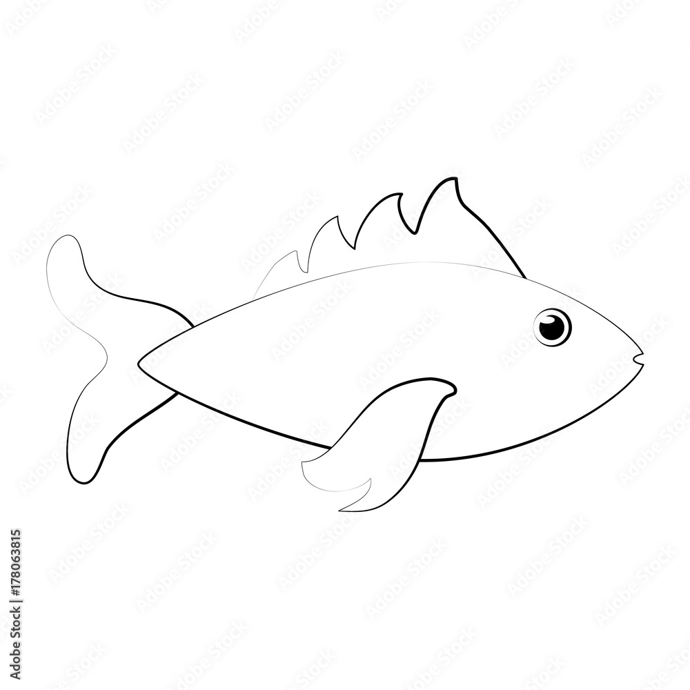 fish sideview icon image vector illustration design black and white fish sideview icon image vector illustration design black and white