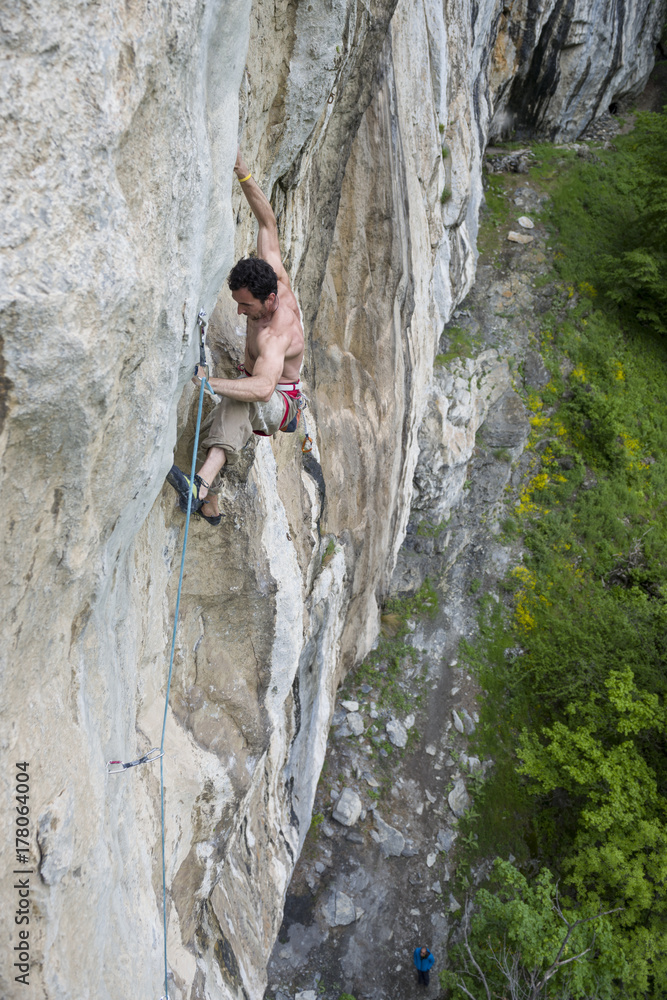 powerful rock climber powerful rock climber
