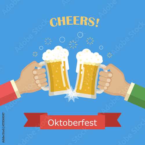 Concept of Beer Festival.