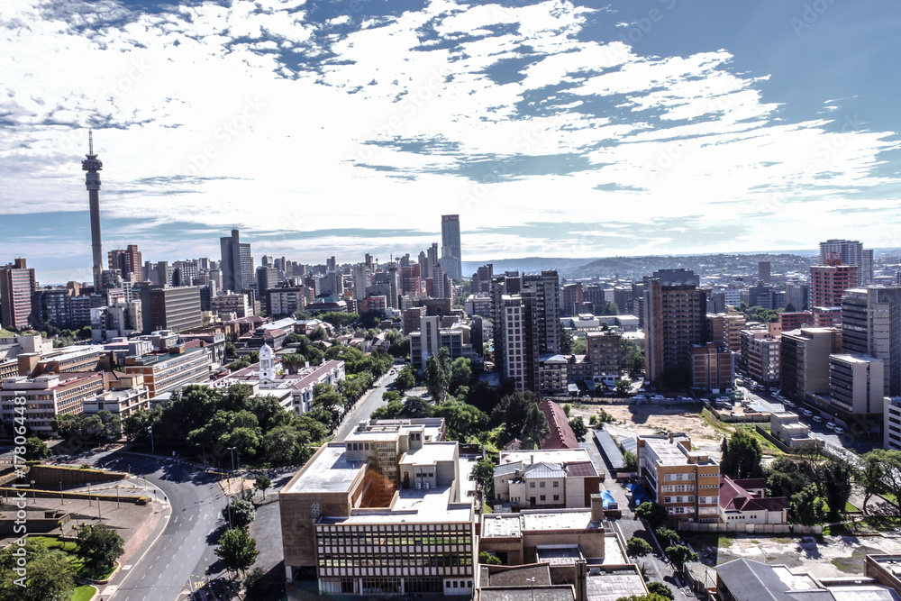 Fototapeta premium JOHANNESBURG SKYLINE