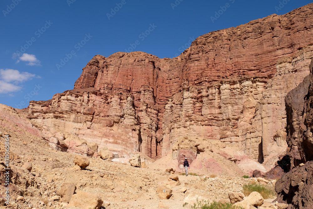 Scenic landscape in Eilat Mountains. Scenic landscape in Eilat Mountains.