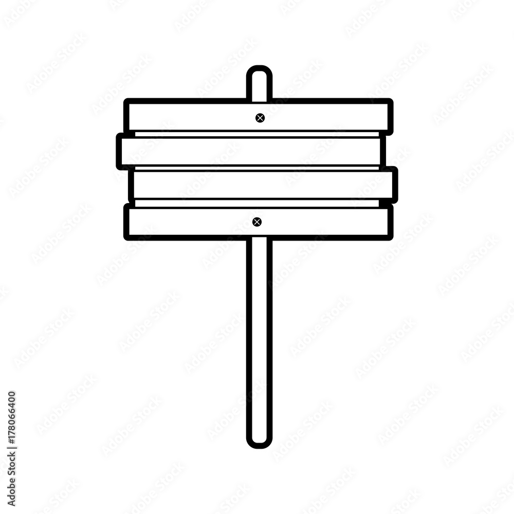 Fototapeta premium wooden sign post blank symbol