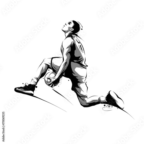 basketball player jumping