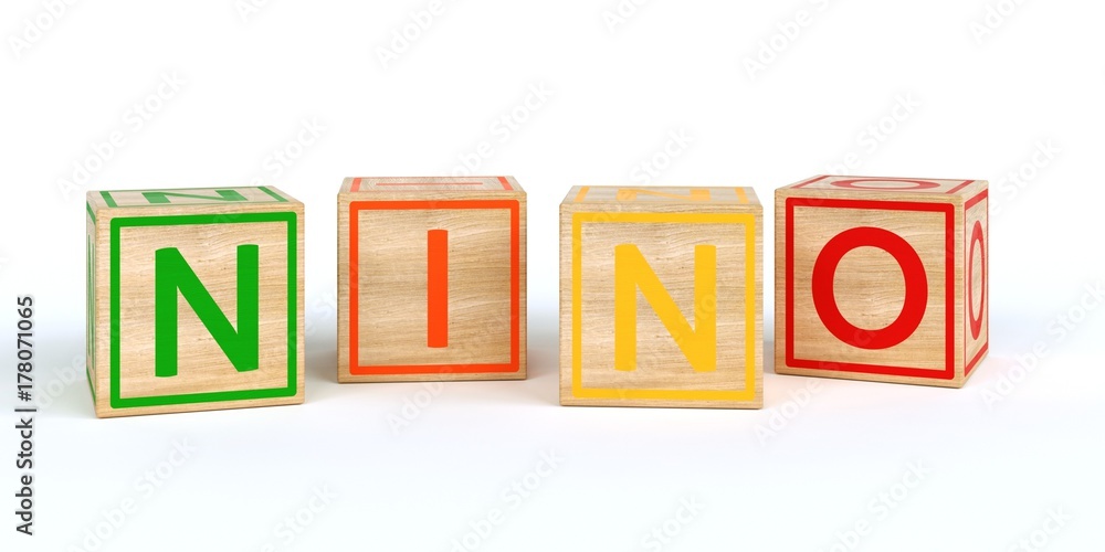 bunte Würfel Name - Nino bunte Würfel Name - Nino