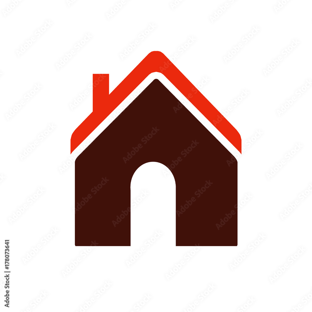 house icon illustration isolated on white house icon illustration isolated on white