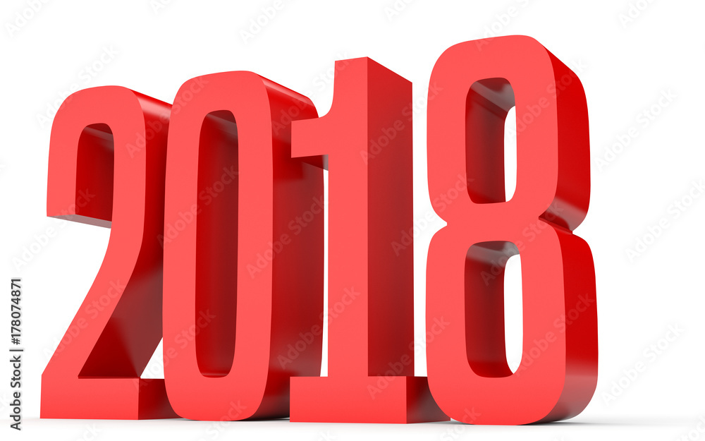 2018 New Year. Text. 2018 New Year. Text.