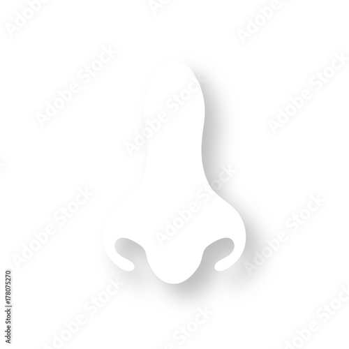 Icon mit Schatten - Nase - Geruch