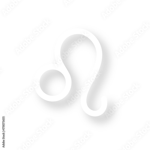 Icon mit Schatten - Löwe - Horoskop