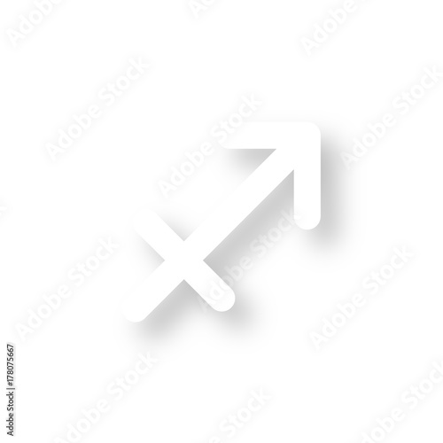 Icon mit Schatten - Schütze - Horoskop