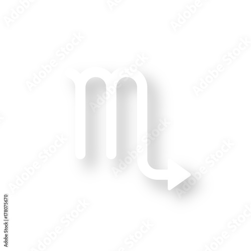 Icon mit Schatten - Skorpion - Horoskop