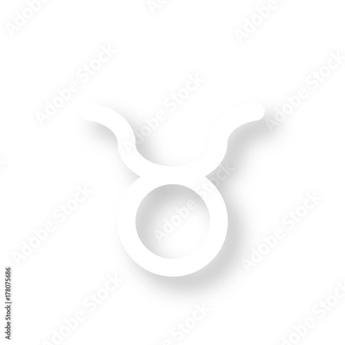 Icon mit Schatten - Stier - Horoskop