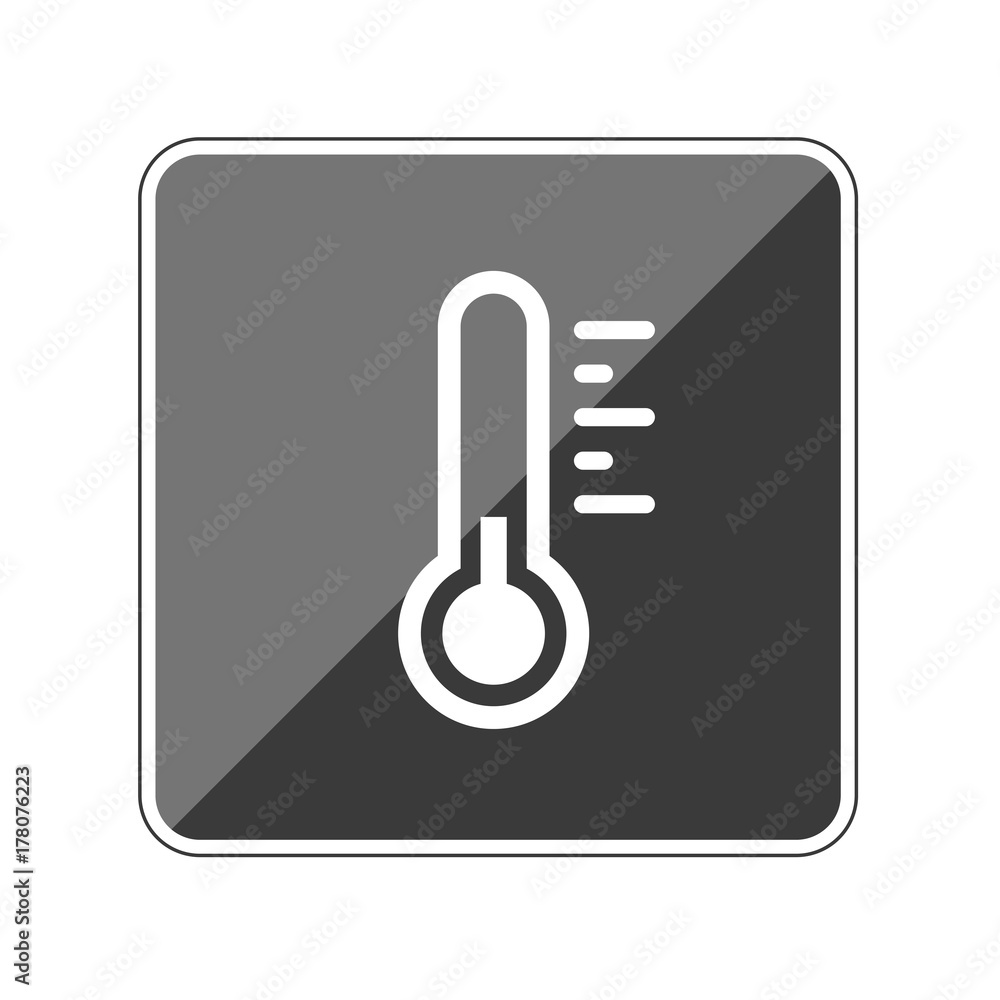 Thermometer kühl - Reflektierender App Button Thermometer kühl - Reflektierender App Button