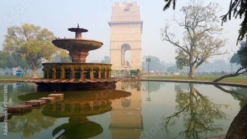 Fountain at India gate complex, New delhi,India