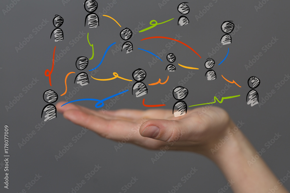 Fototapeta premium group connection