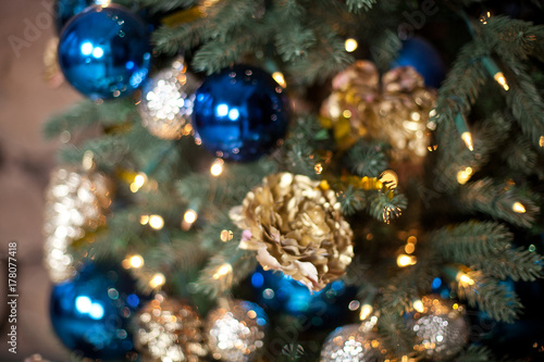 Christmas tree with Christmas decorations