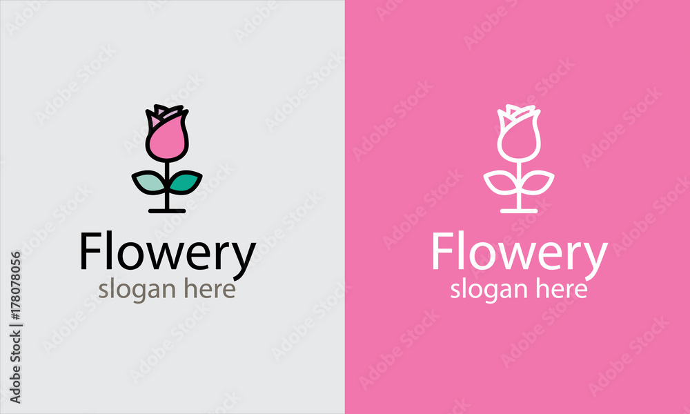 Flower Vector Logo Flower Vector Logo