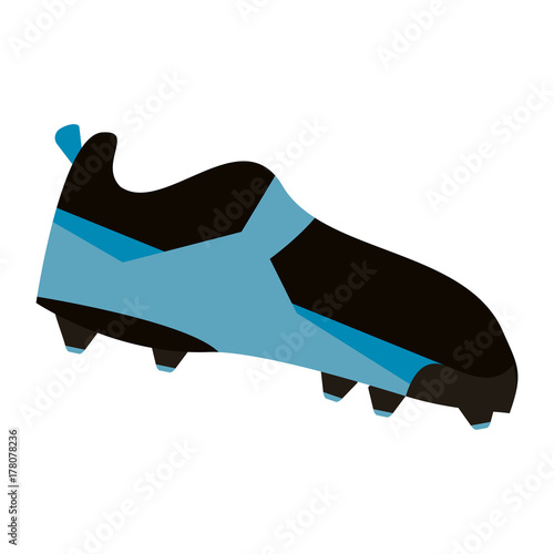 cleats football soccer shoes icon image vector illustration design 