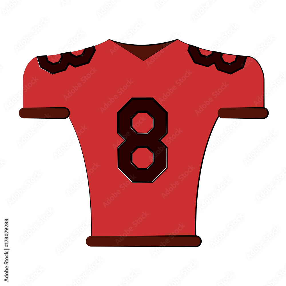 jersey number 8 american football related icon image vector ...