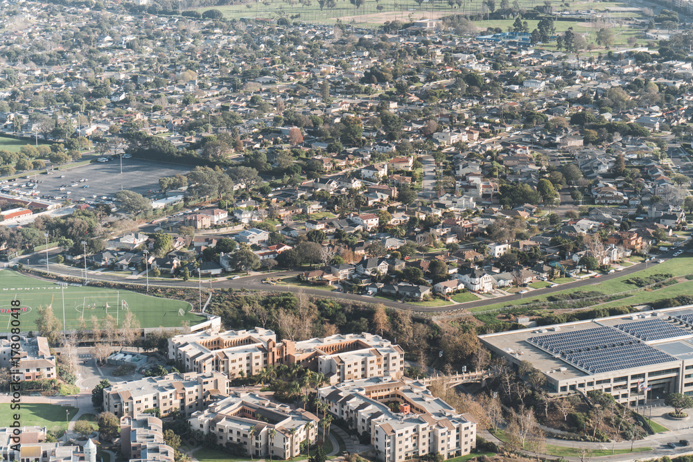 Fototapeta premium Luftbild - Los Angeles, California - LA LAX