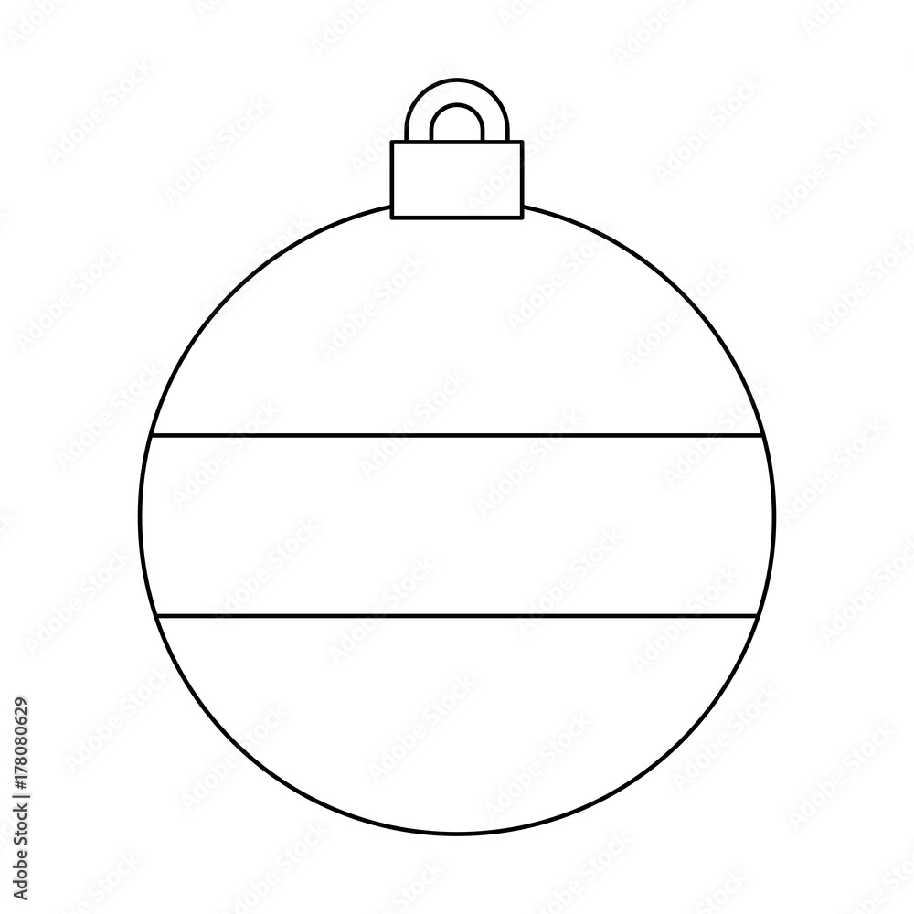 Obraz premium christmas ball icon