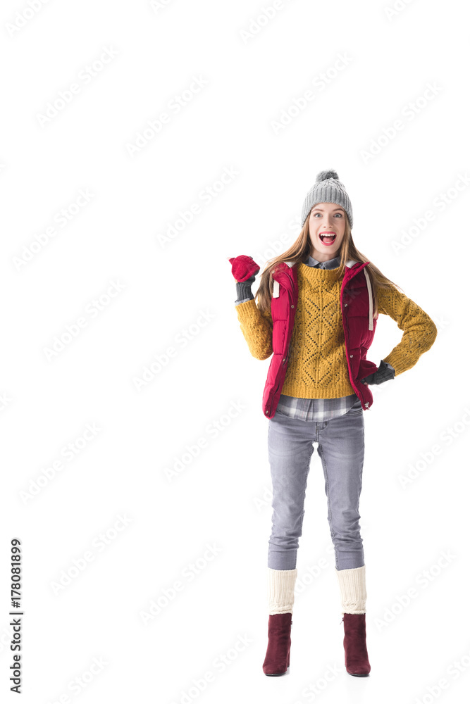 shocked woman pointing at something shocked woman pointing at something