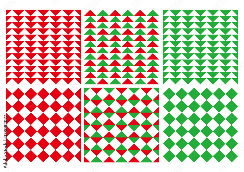 クリスマス背景素材パターンセット Stock Vector Adobe Stock