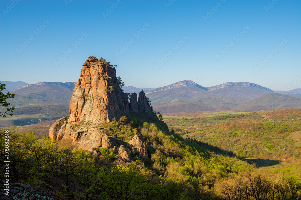 The rocks of Belogradchik (Bulgaria) - red color rock sculptures part of UNESCO World Heritage