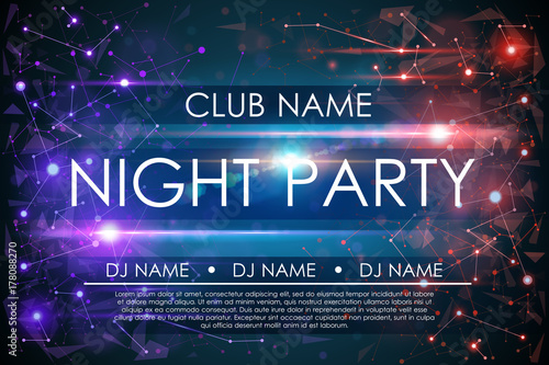 Night party poster