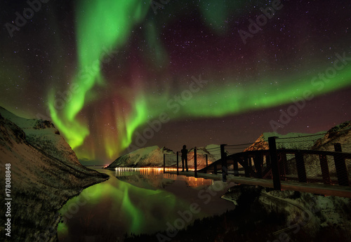 Fotografie Lofoten Islands Northern Lights Aurora Borealis Norway