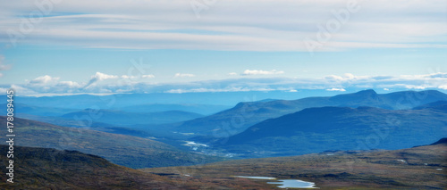 The Besseggen Ridge in Jotunheimen Norway