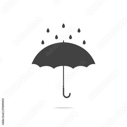 Umbrella rain icon vector
