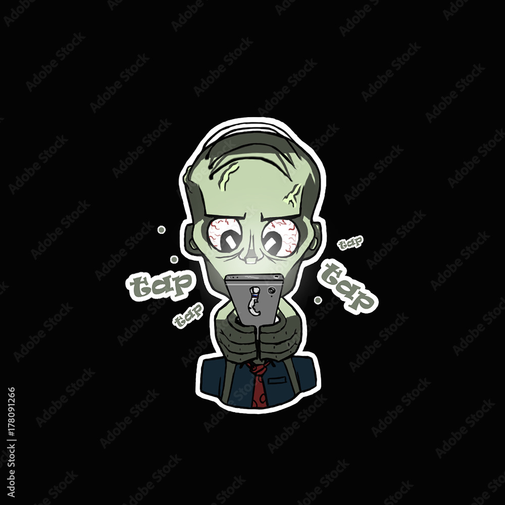 Zombie stickers are useful for creepy and fun holidays Zombie stickers are useful for creepy and fun holidays