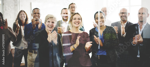 Foto Audience Applaud Clapping Happiness Appreciation Training Concept