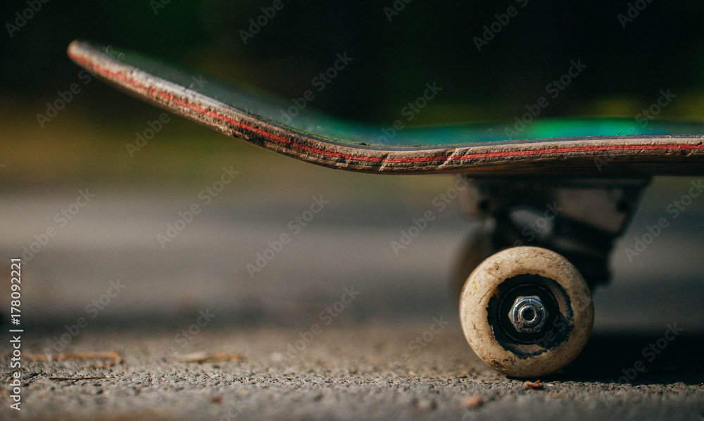 skateboard macro. Stock Photo Adobe Stock
