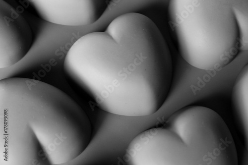 heart gray silicone background