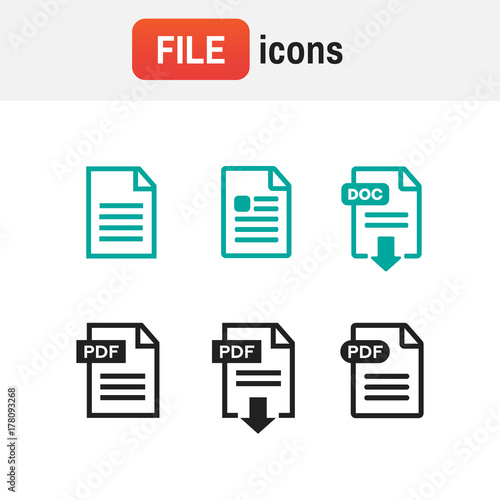 icon download pdf. PDF file download icon. Document text, symbol web format